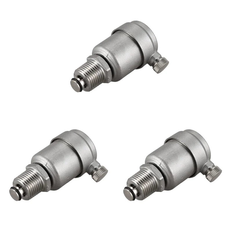 

3 шт. 1/2 дюйма из нержавеющей стали 304, автоматический вентиляционный клапан для солнечного водонагревателя, предохранительный клапан 10 бар-A68E