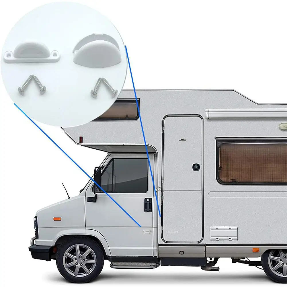 

RV Door Stop Limiter Semi-circle Snap Button For Car Door& Hatch Anti-collision Buffer Door Retainer Kit For Camper RV Acce J1F7