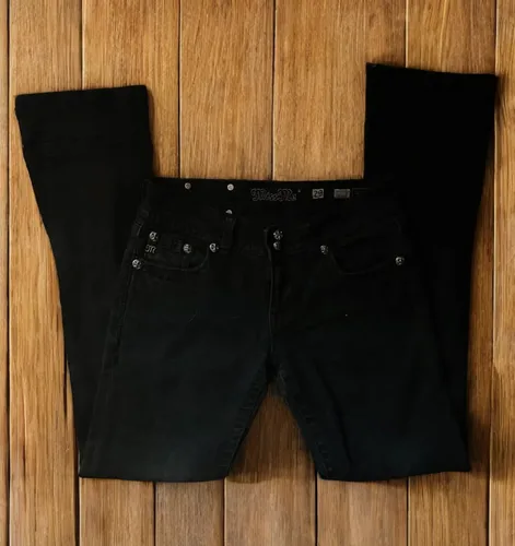 Imagen 2 del producto Pantalones vaqueros Vintage Y2K para mujer, ropa Harajuku gótica con bolsillo bordado, pantalones vaqueros holgados americanos negros, pantalones ajustados de cintura alta