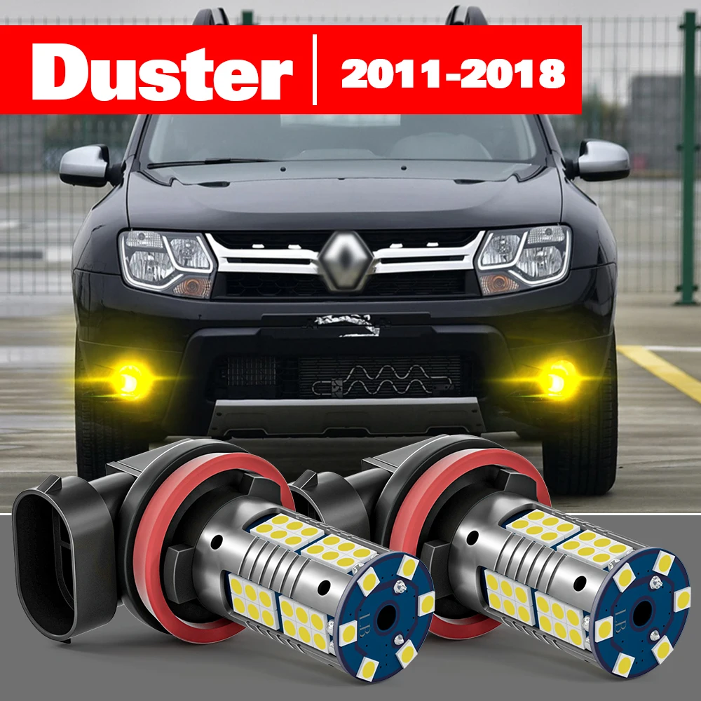 

For Renault Duster 2011-2018 2pcs LED Fog Light Accessories 2012 2013 2014 2015 2016 2017