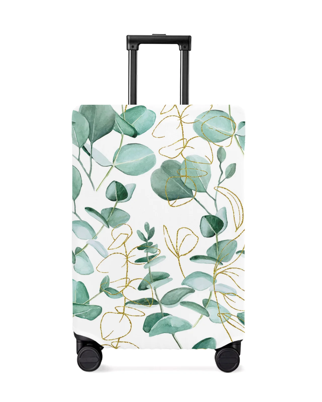 

Eucalyptus Plant Green Leaves Abstract Luggage Cover Stretch Baggage Protector Dust Cover for 18-32 Inch Travel Suitcase Case