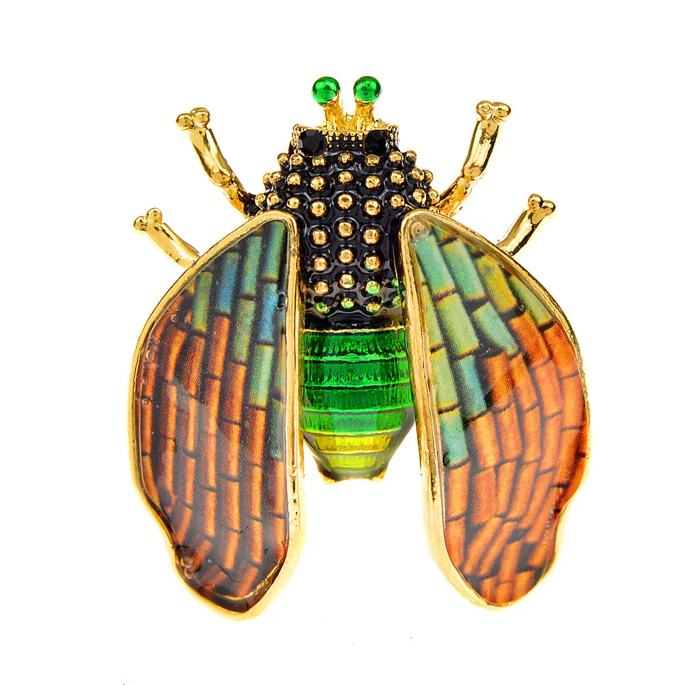 CINDY XIANG New Arrival Beetle Brooch Bug Pin 2 Colors Available Fashion Insect Jewelry High Quality