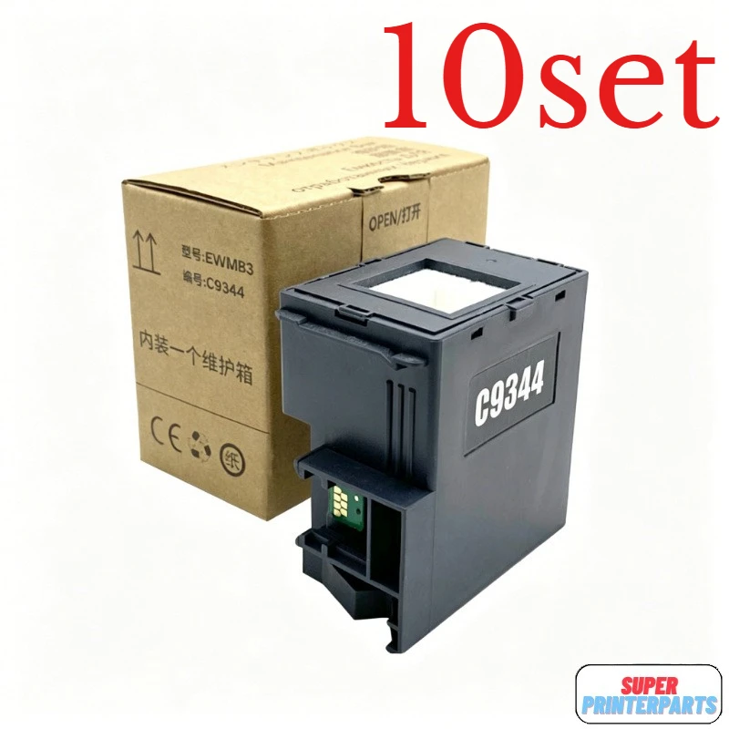 

10set C9344 Maintenance Box Compatible For Epson XP-2200 XP-2205 XP-3200 WF-2950 XP-4200 L3558 L3556 L3550 L5590 Printers