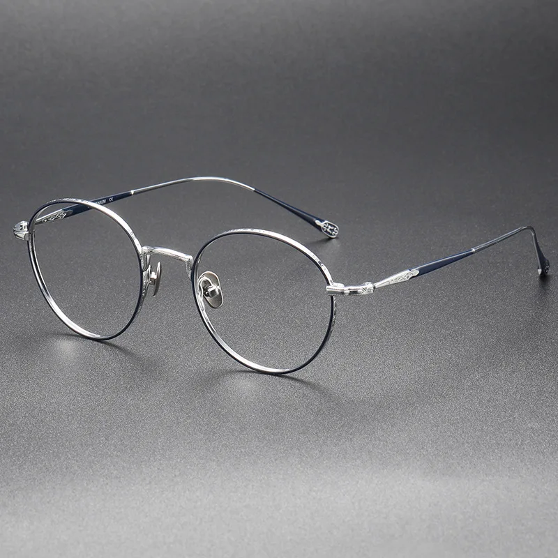 Luxe Japan Merk Design Vintage Ovaal Titanium Bril Frame Vrouwen Grote Ronde Optische Bijziendheid Lenzen Bril Voor Recept