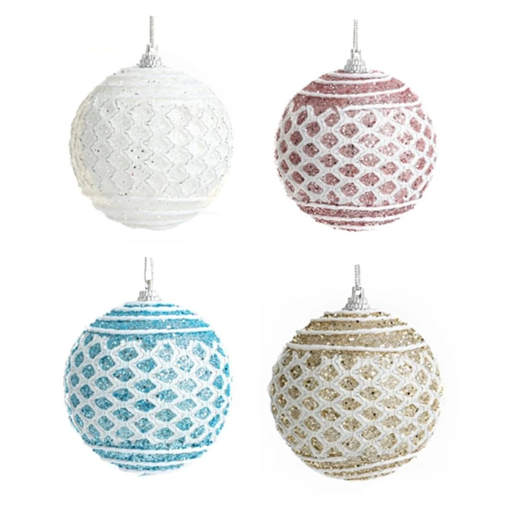 Crea un ambiente festivo con las encantadoras bolas de Navidad Adornos colgantes para árbol de Navidad perfectos para fiesta de Navidad 8CM