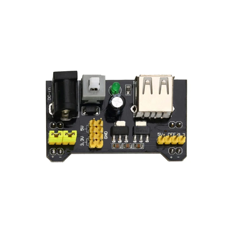 3.3v/5v mb102 breadboard módulo de potência + 400 pontos solderless protótipo pão placa kit 65 fios jumper flexíveis