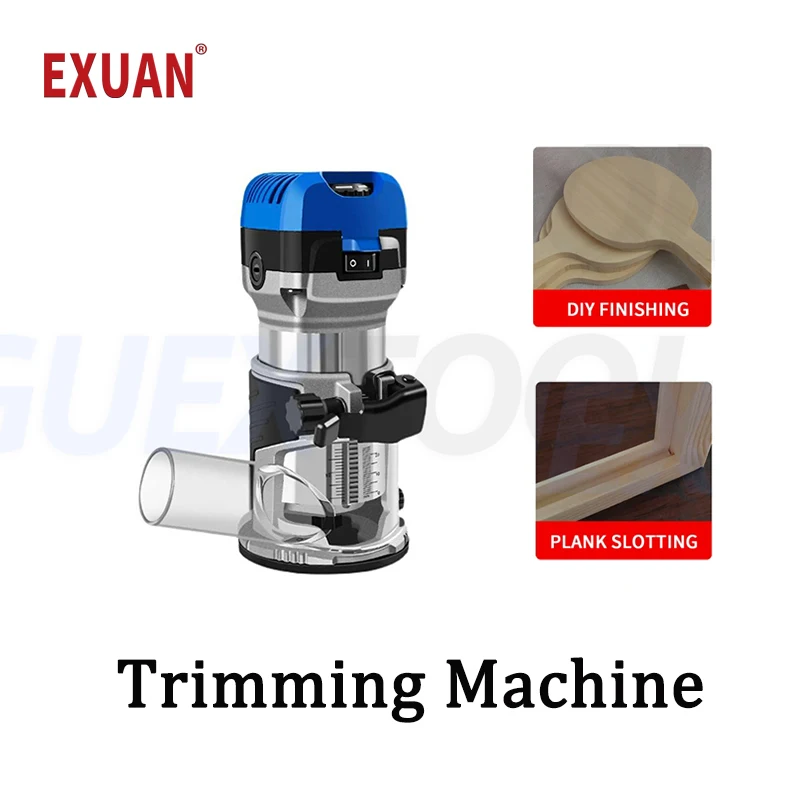 

Electric Edge Trimming/Milling Machine Slotting Cutter Woodworking Cutting Machine Aluminum Alloy Carving Machine Power Tools