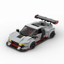 MOC-69755 R8 GT racing sports car Vehicle Racer Building Blocks Brick Creative Garage Toys for Boys