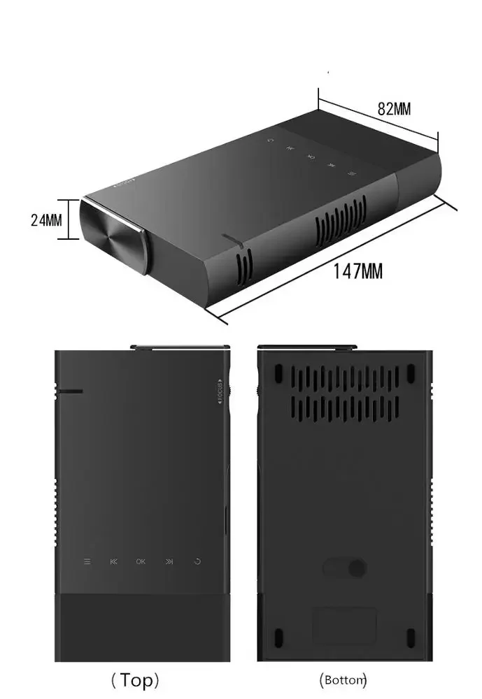 Mini Wifi Home Theater Dlp Led Android Mobiele Draagbare Projector S1