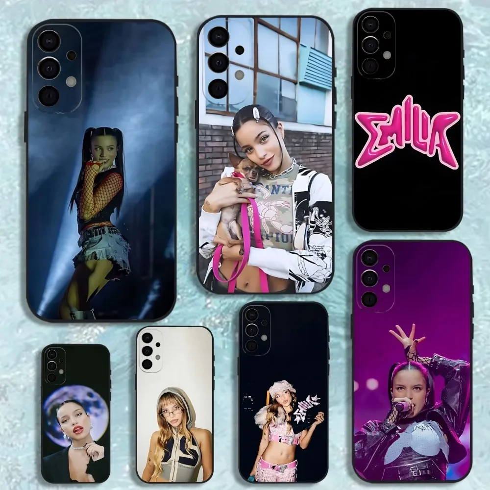 Emilia Mernes mp3 La Playlist mpeg PhoneCase For Samsung S25,S24,S21,S22,S23,S30,Ultra,S20,Plus,Fe,Lite,Note,10,9,5G Black Cover