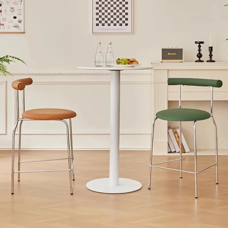 Juego de 2 Sillas de Bar Estilo Nórdico, Modernas, Cómodas y Elegantes, para Sala de Estar, Cocina, Banqueta Alta para Cocina *