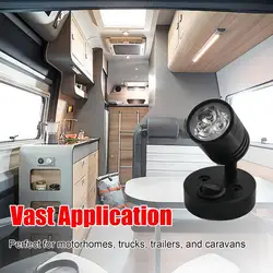 12V Reading Light 12V 3W RV Spotlight LED Reading Light RV Reading Lamps Bedside Lamp Light Fixtures Indoor Lighting For RV Boat
