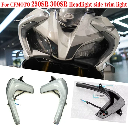 Para CFMOTO 250SR MY-22 luces de posición delanteras izquierda y derecha faros luces de ajuste lateral luces de circulación diurna accesorios de faros