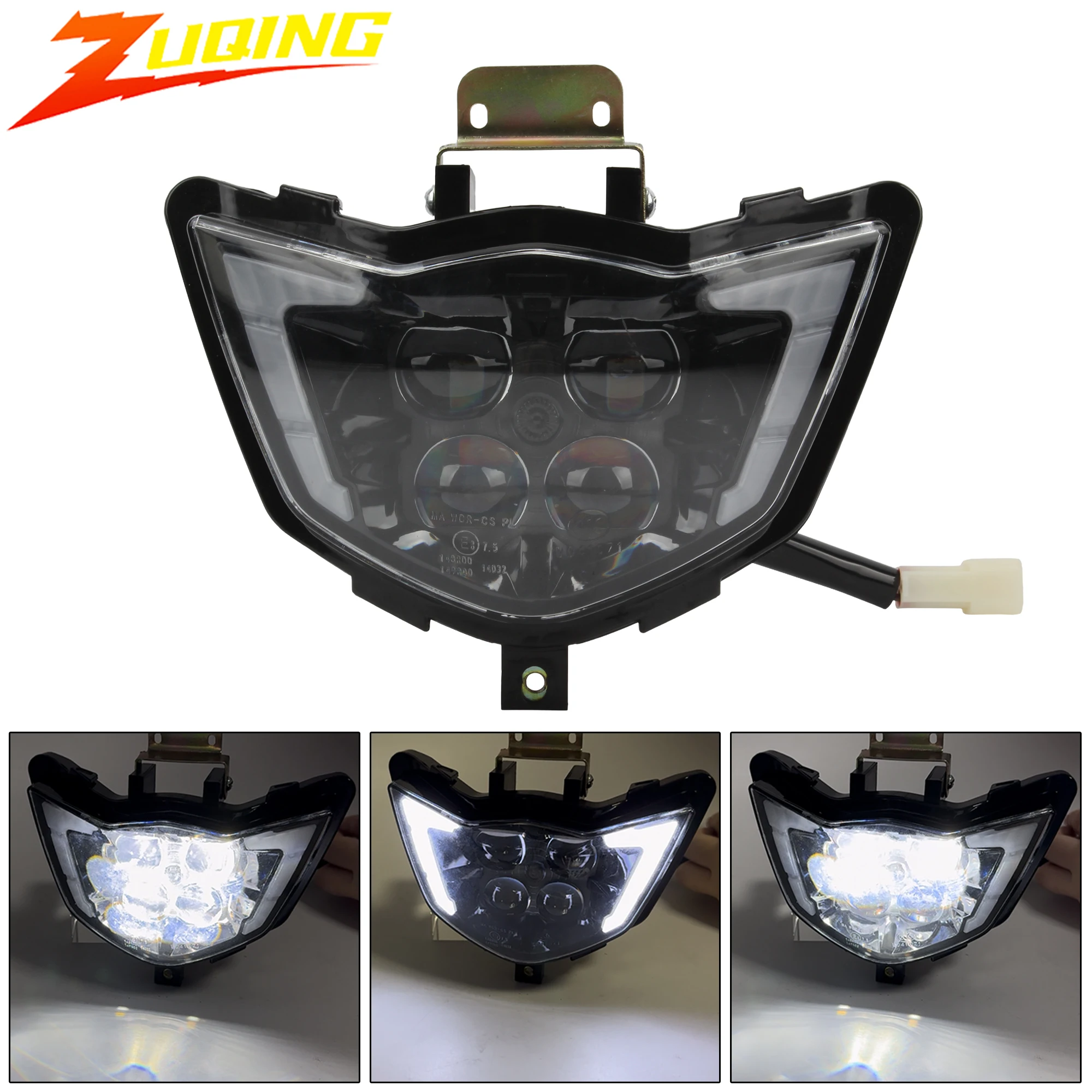 Motorcycle LED Headlight for Yamaha WR250F WR450F YZ250F YZ450F 250F 450F MX Enduro Dirt Bike Head Light Motocross