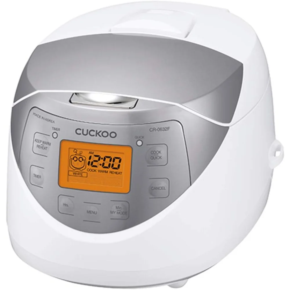 Rice Cooker 6 Cup Uncooked / 12 Cup Cooked, Korean Fuzzy Logic Rice Cooker Small with Delay Timer & Keep Warm Setting, Versatile