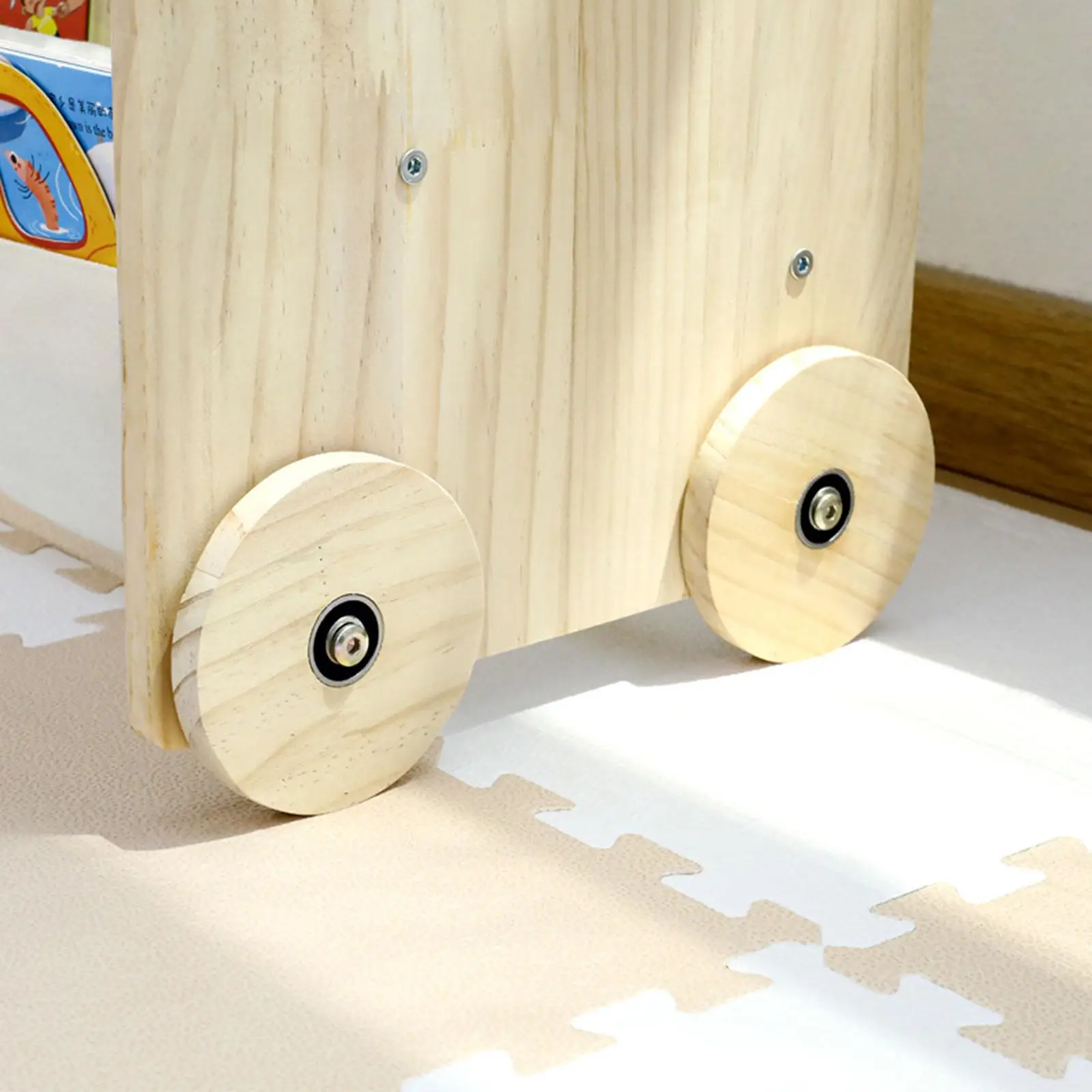 wooden-kids-bookshelf-with-wheels-book-organizer-nursery-book-shelves-for-nursery