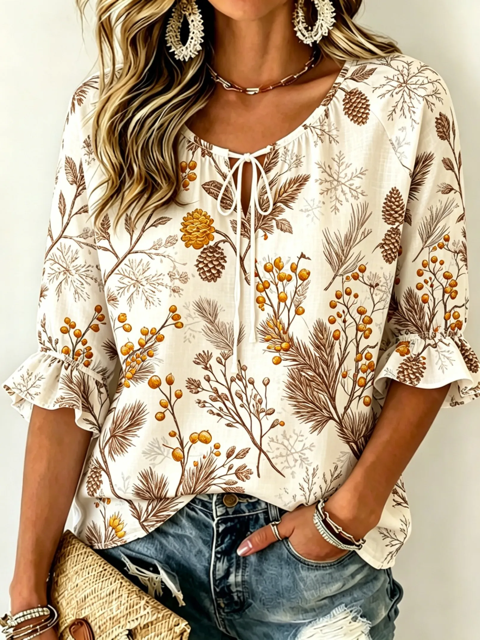 Damenbluse mit weichem, rosafa – Tie Front Shirt Bewertung und Preis