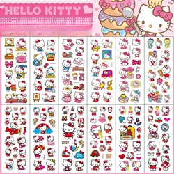 12pcs Hello Kitty Bubble Stickers Kawaii Three-Dimensional 3d Sanrio Stickers Cute Cartoon No Repetition Kids DIY Toy Sticker