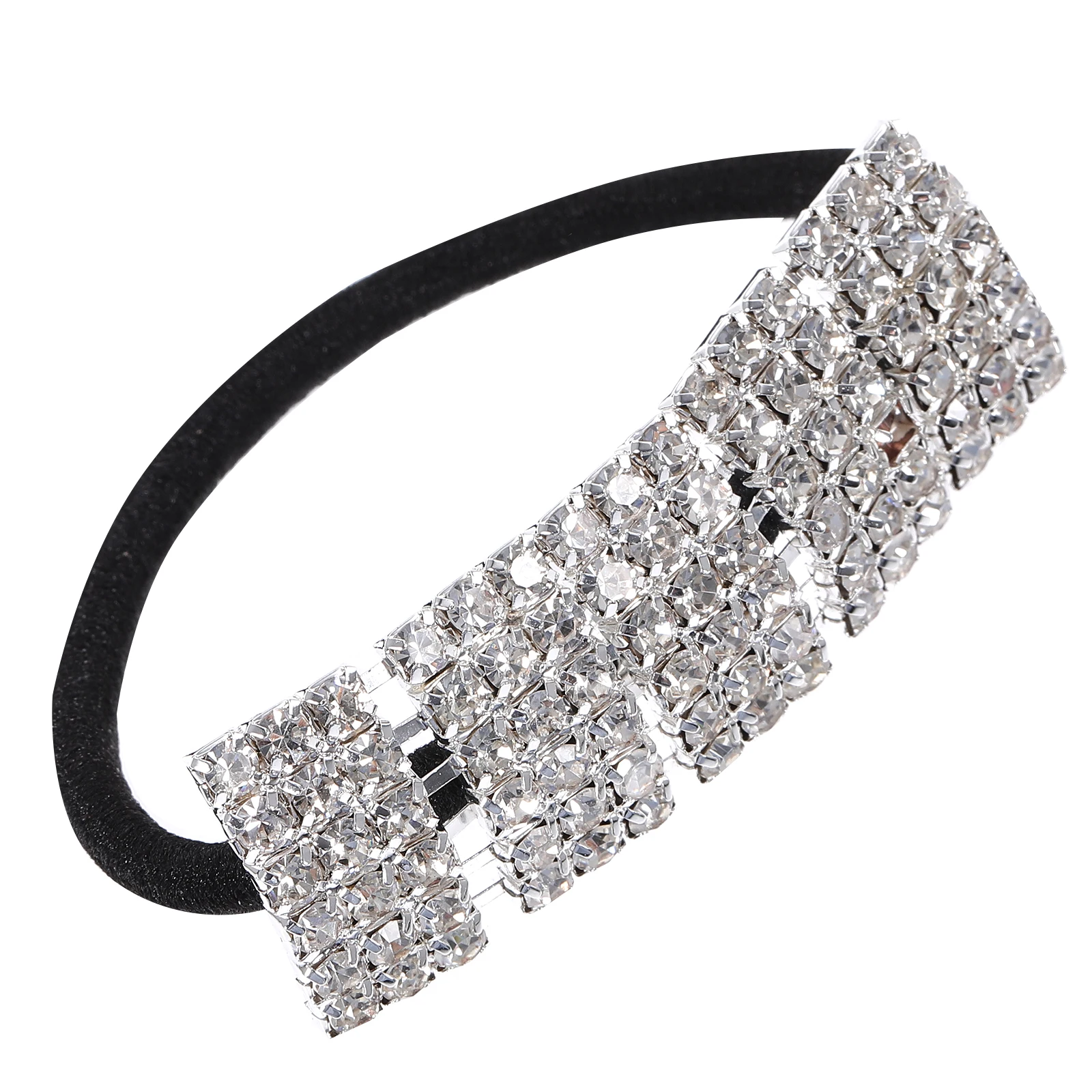 

Rhinestone Hair Ties Elastic Stretchy Scrunchies No Crease Women Girls Hair Bands Ponytail Holders Party Favors Stocking
