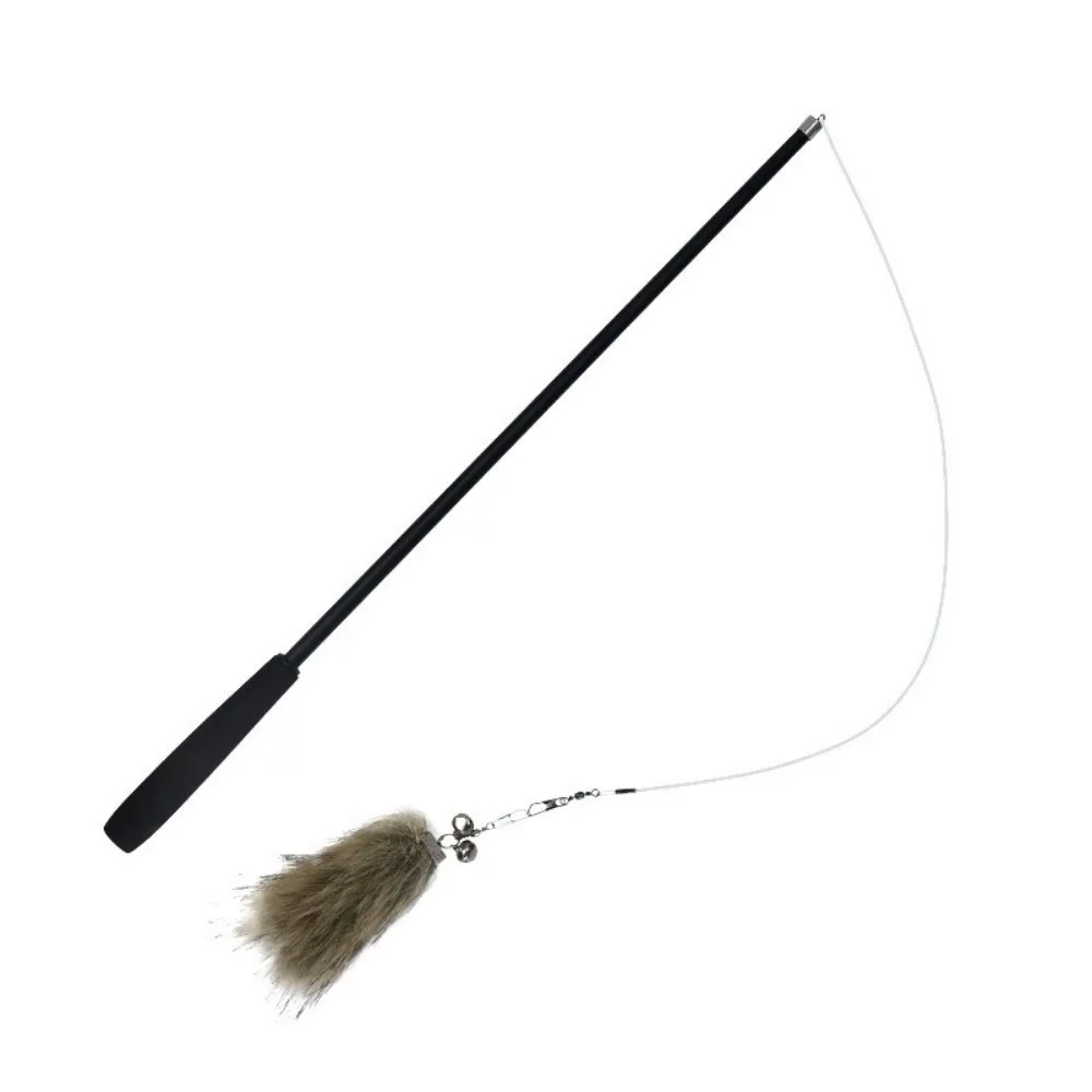 1.8m Extra Long Retractable Cat Wand 4-Section Telescopic with Detachable Feather Worm Refill Telescopic Cat Wand