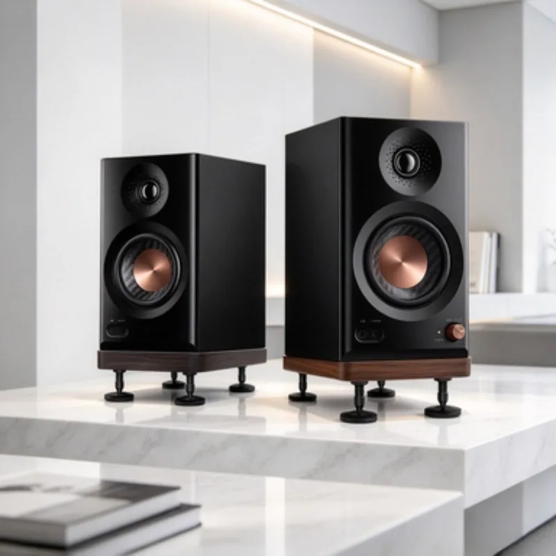 Metal Speaker Isolation Stand Subwoofer Shock-absorbing Tray Audio Vibration Damper Desktop HiFi Support Bracket for Home