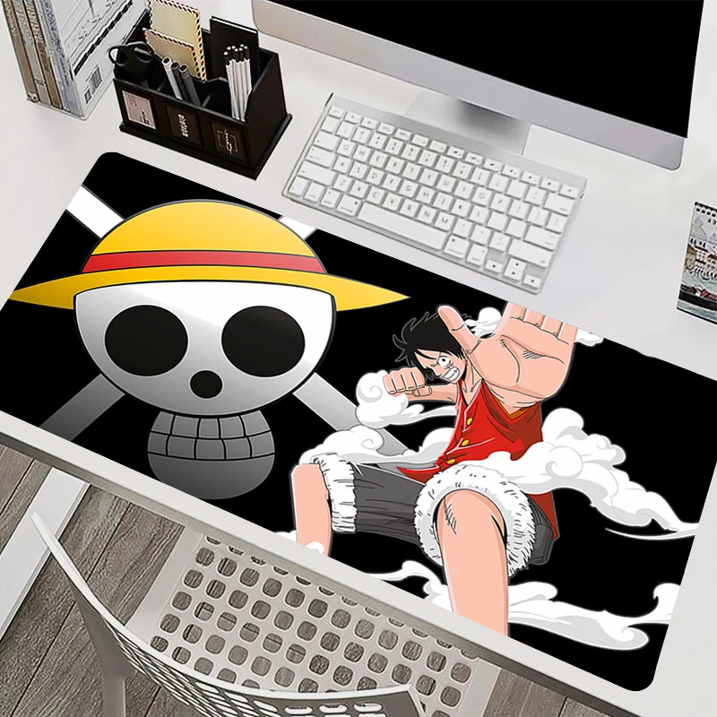 

Mouse Pad PC Accessories Keyboard Pad Office Desk Mat One Piece Luffy Anti Slip Mousepad Rubber Tablet Pad Gaming Extended Pad