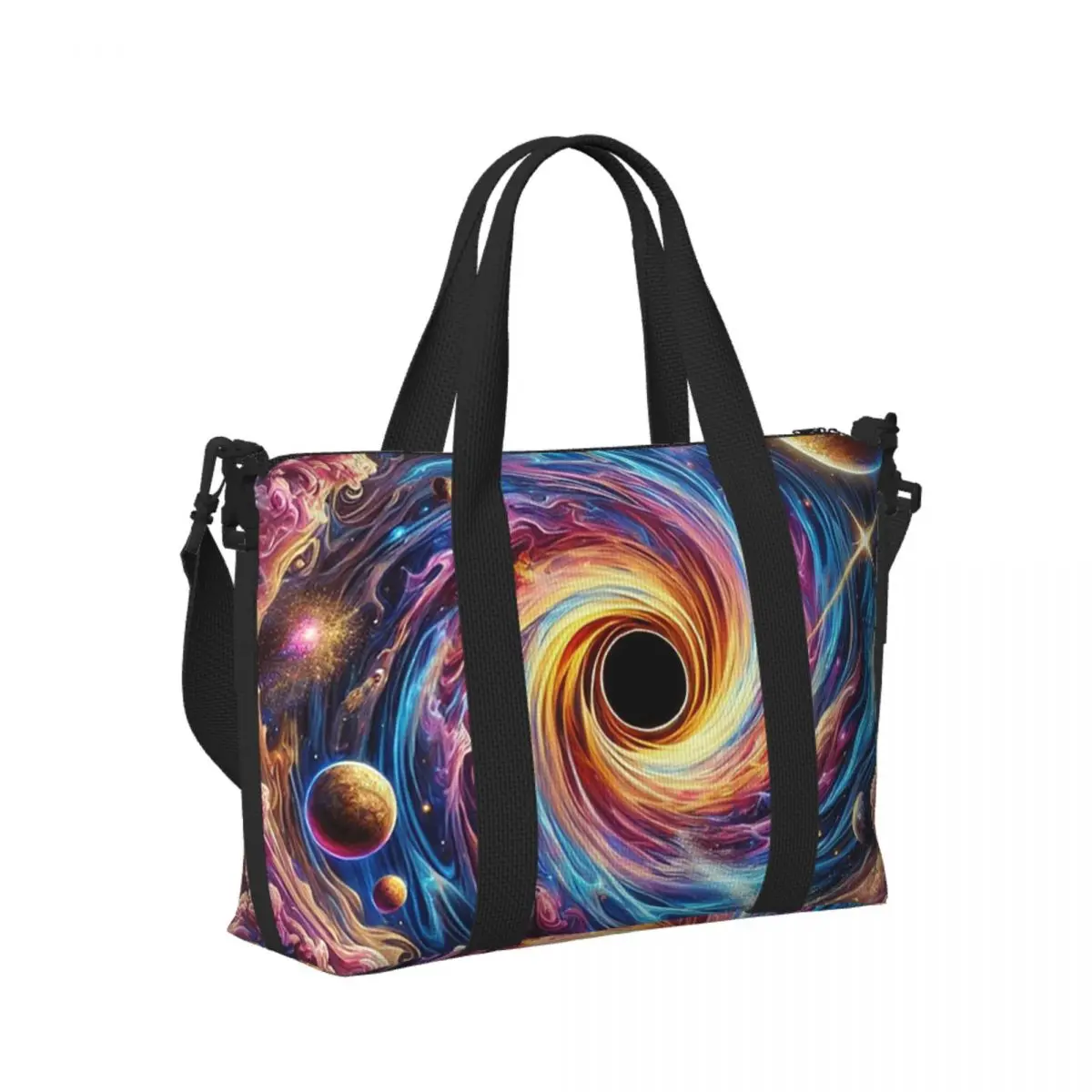 

Custom Ethereal Vortex Beach Travel Bag Large Capacity Tote Bags for Gym Sport Women Shopping Duffle Shoulder Bag