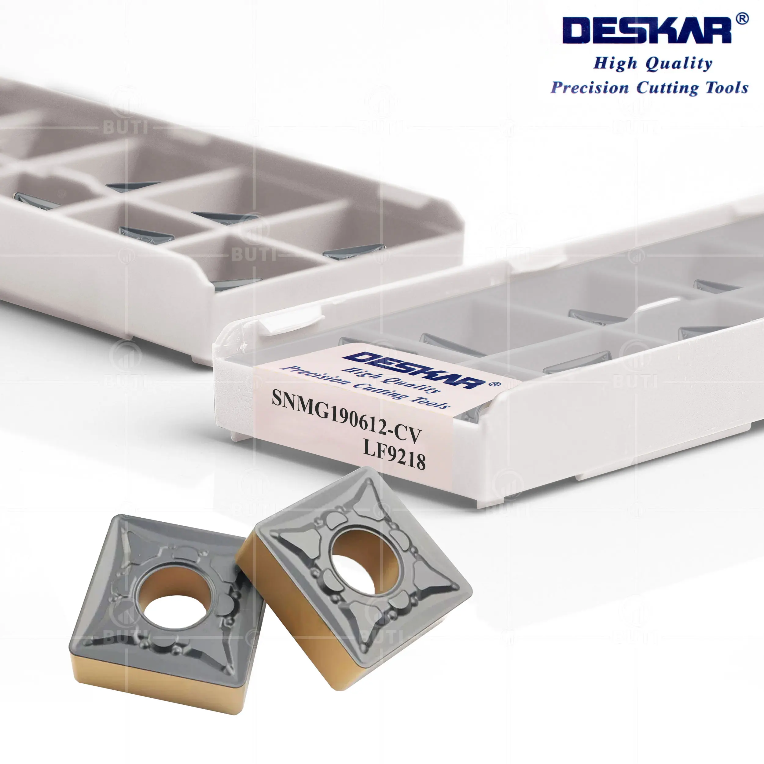 DESKAR 100% Original External Turning Tool Steel Parts CNMG190612 SNMG190612 CV LF9218 CNC Lathe Carbide Inserts Cutting Cutter