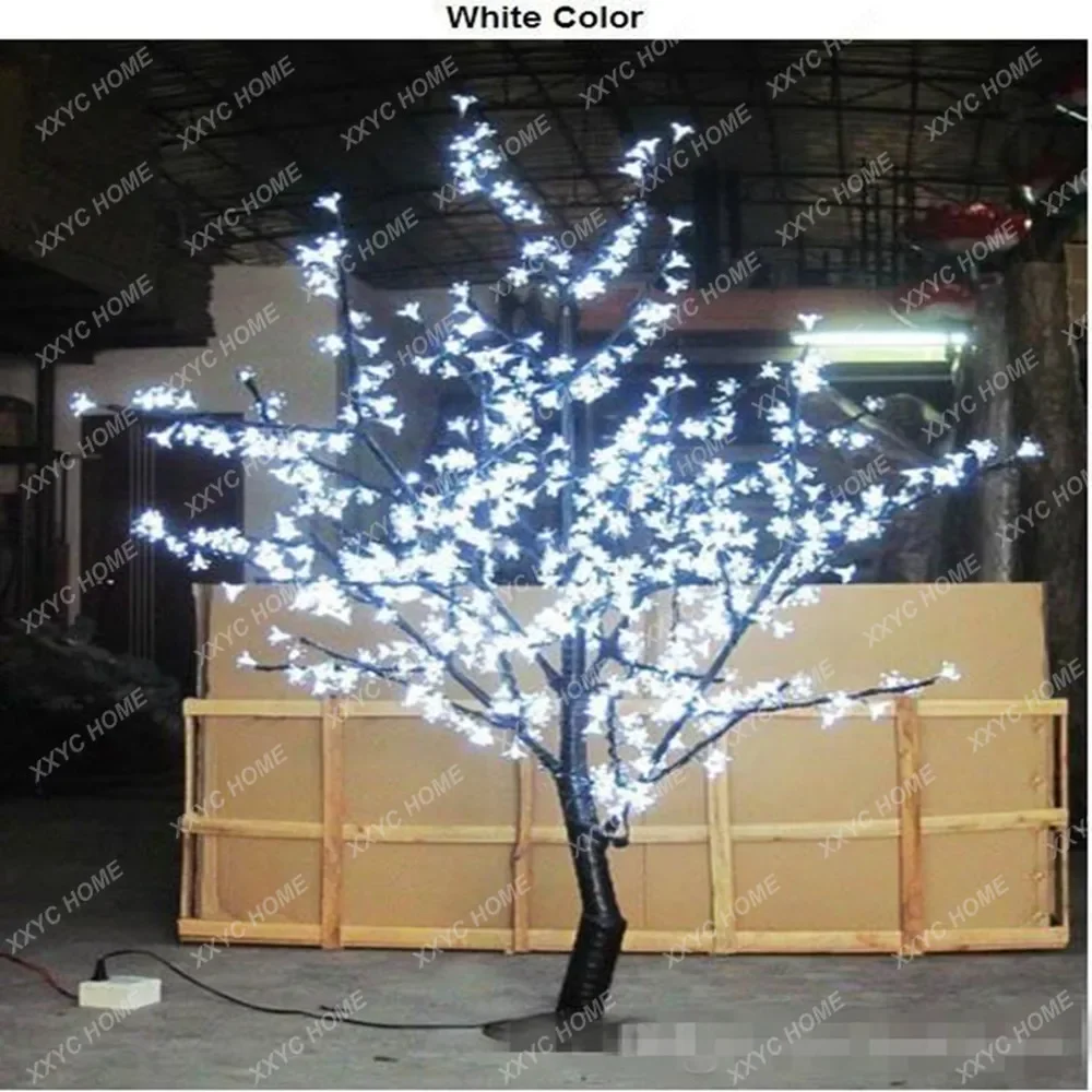 

1.5m 5 Ft Height White LED Cherry Blossom Tree Outdoor /indoor Wedding Garden Holiday Light Decor 480 LEDs