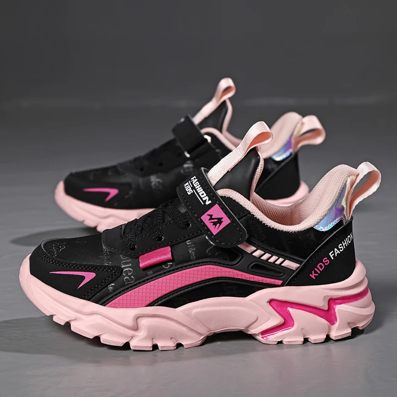 أحذية أطفال بنات للجري والمدرسة كاجوال رياضية قابلة للتنفس ومضادة للانزلاق أحذية كرة السلة للأطفال للمشي في الهواء الطلق طوال الموسم