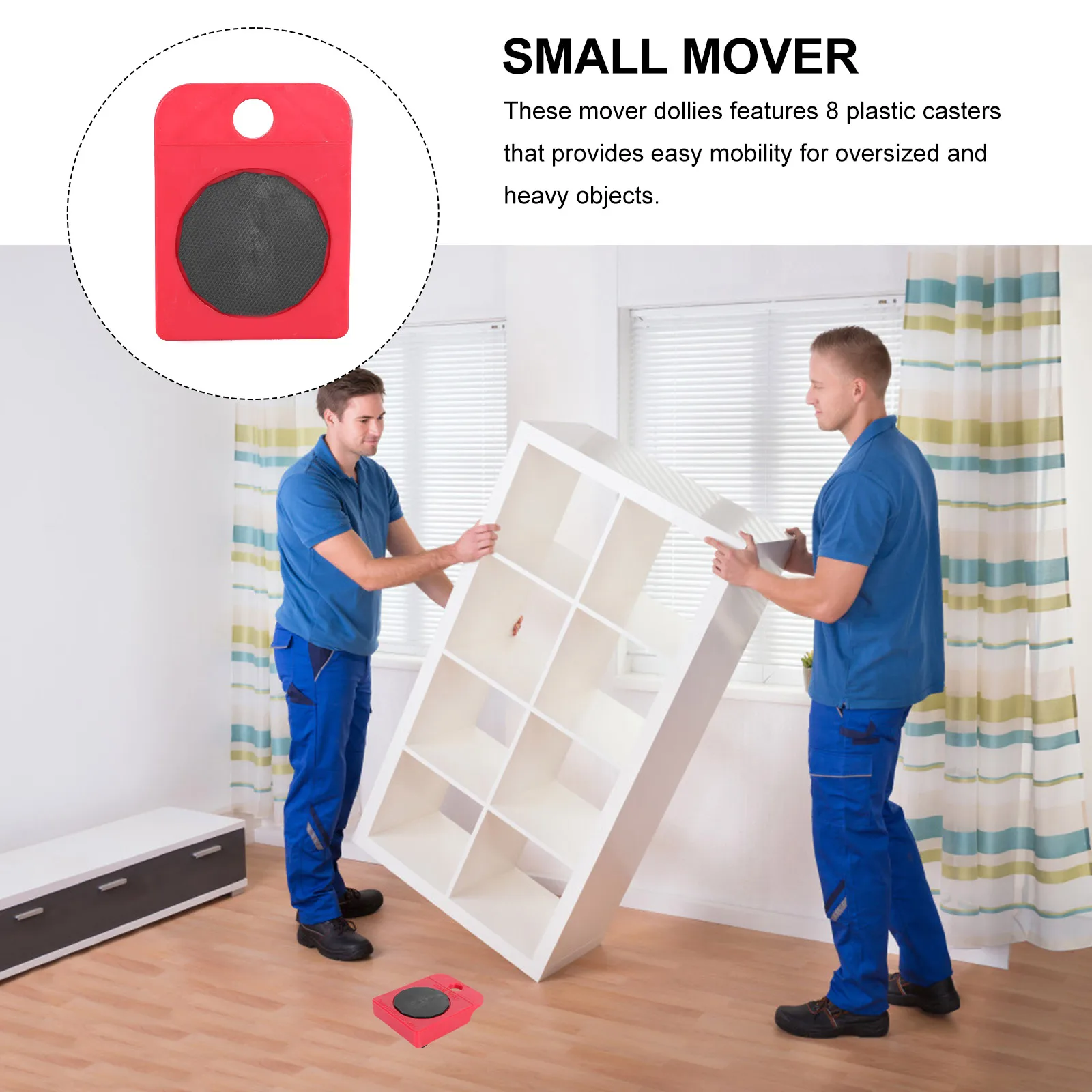 

2pcs Furniture Mover Square Small Furniture Mover Dolly Moving Tool Heavy Duty Caster Square Dolly Wheels Plastic