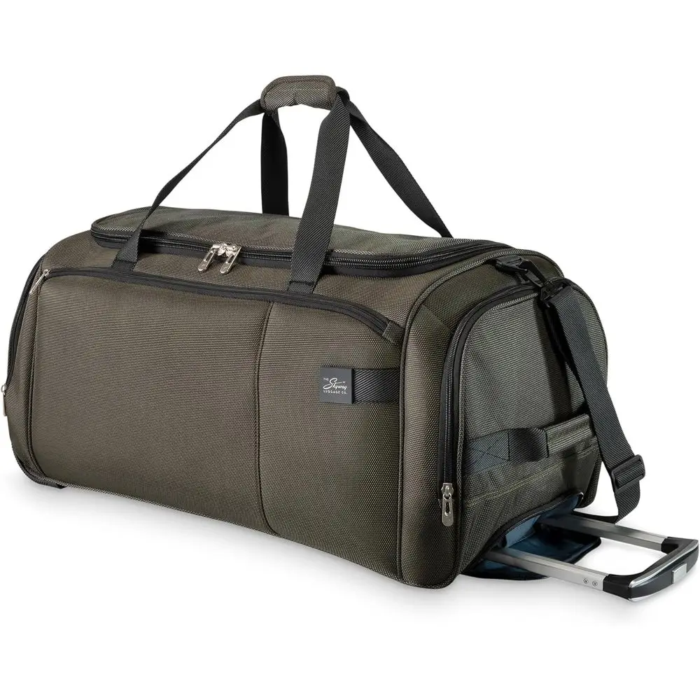 

Очень большая дорожная сумка на 28 колесах с телескопической ручкой и боковыми карманами, объем 83,5 л, подходит для длительных поездок