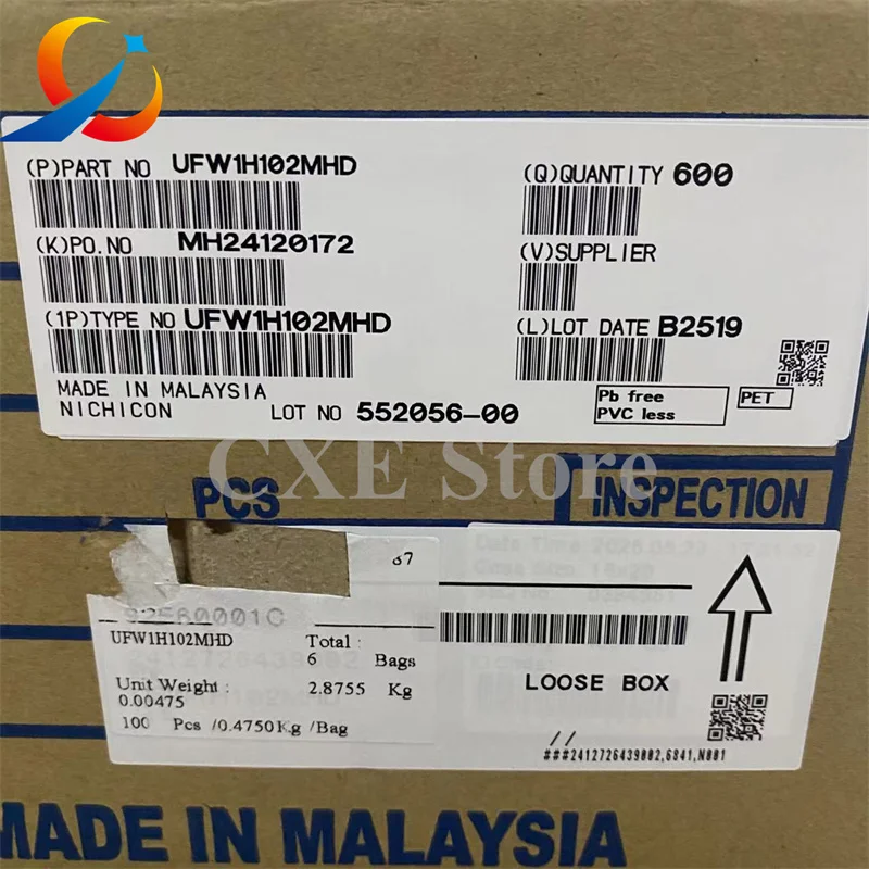 10PCS FW 50V1000UF Volume 12.5X25MM  UFW1H102MHD Nichicon Audio Electrolytic Capacitors 1000UF 50V NEW