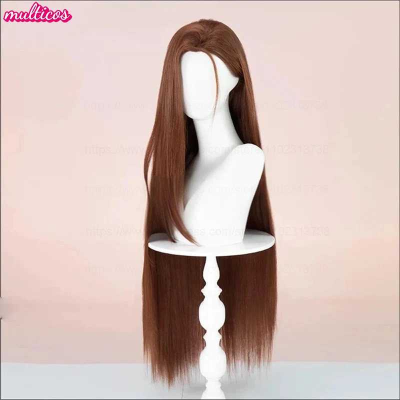 عالية الجودة Hyuna شعر مستعار تأثيري الغريبة المرحلة تأثيري طويل مستقيم براون مقاومة للحرارة الاصطناعية الشعر لعبة أنيمي الباروكات + غطاء شعر مستعار #3