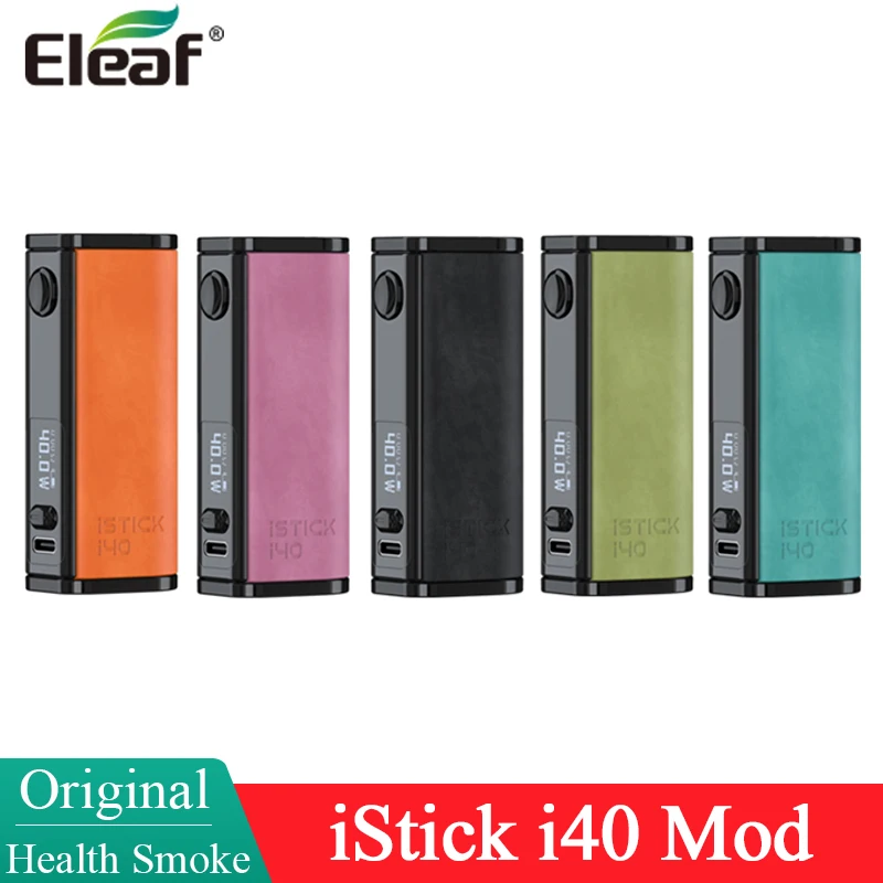 

Original Eleaf iStick i40 Mod 2600mAh Internal Battery 40W VV/VW Mode Electronic Cigarette Box Mod Type-C Vaporizer