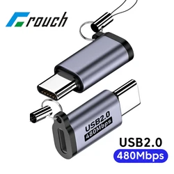 Micro USB na USB C Adapter do szybkiego ładowania 480Mbps Mini konwerter USB na typ C dla Samsung Xiaomi Huawei złącze do telefonu komórkowego