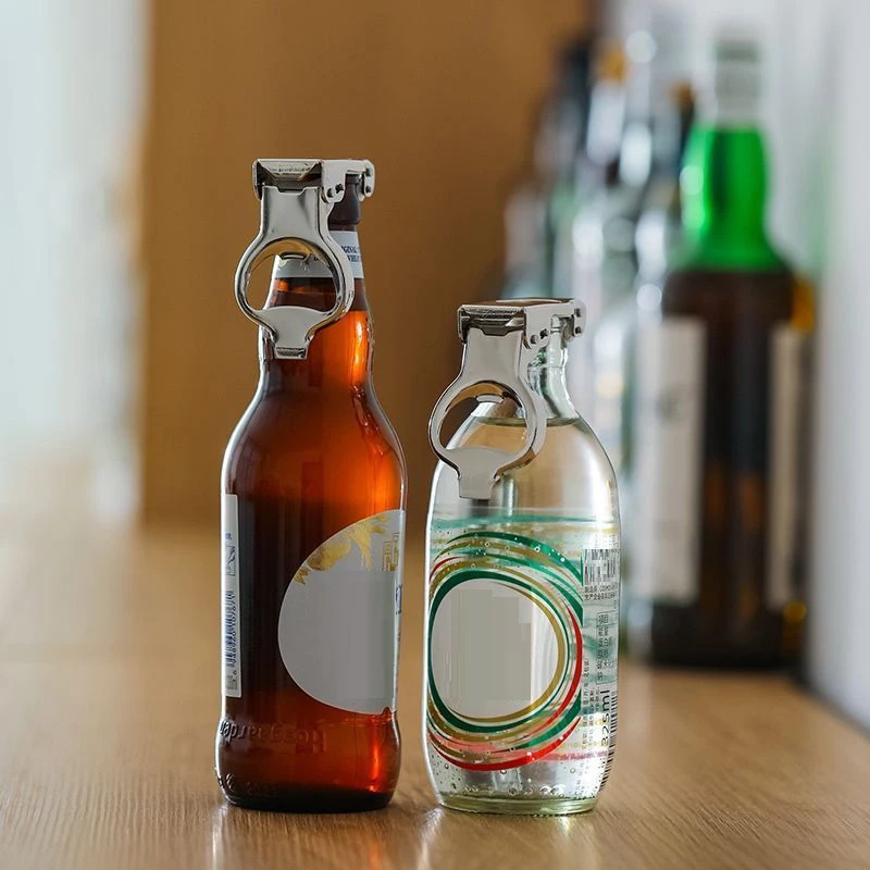 Multifunctional Bottle Opener With Sealed Lid Stainless Steel Labor-Saving Beer Opening Tool Kitchen Accessories For Home Bar