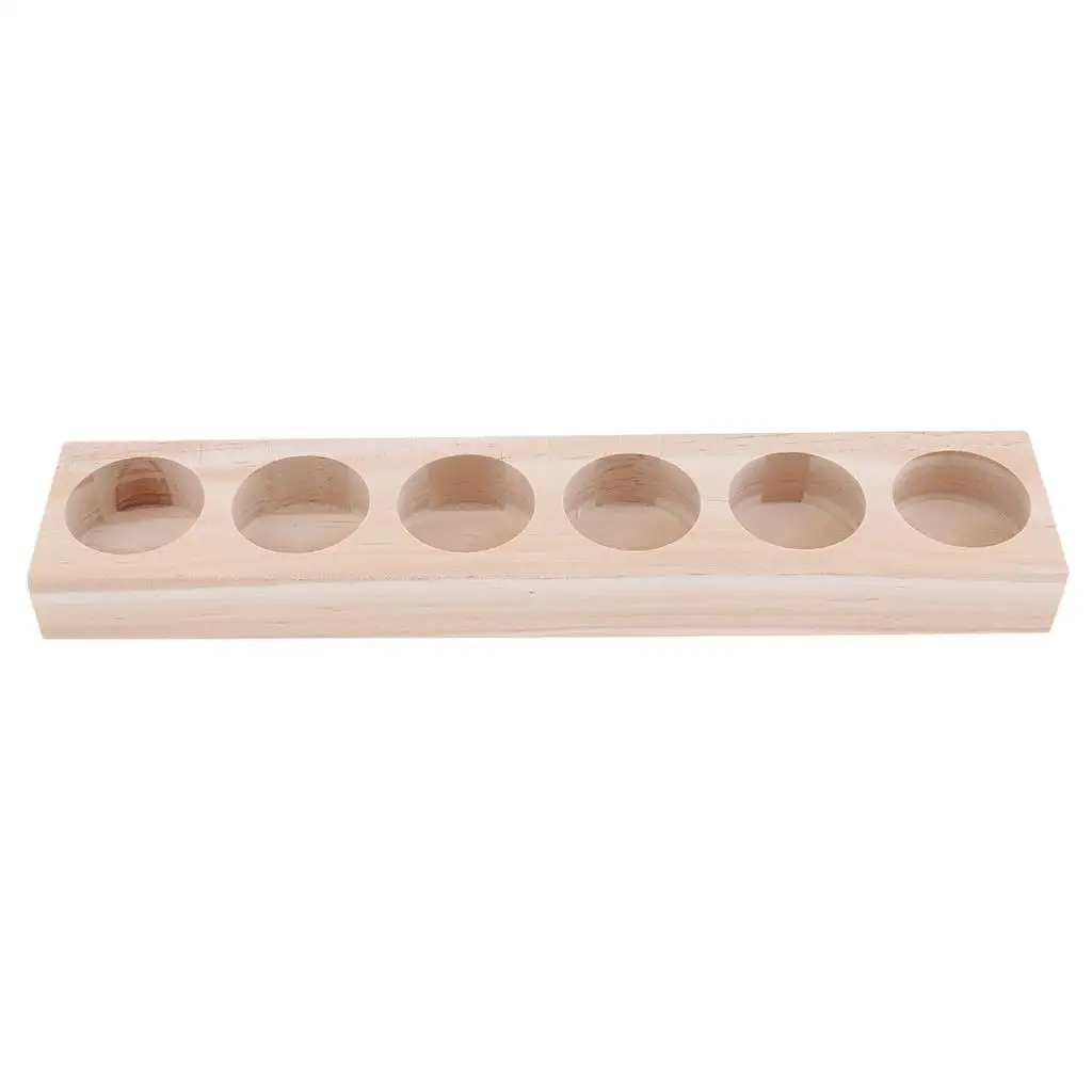 Essential Oil Wood Storage Organizer Rack Handmade Wooden Holder for Home and Shop Display