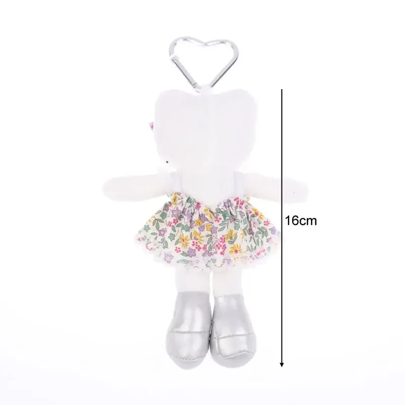 1pc sanrio chaveiro hellokitty bonito premium chapéu de palha boneca de pelúcia mochila pingente menina quarto vestir espelho quadro decoração