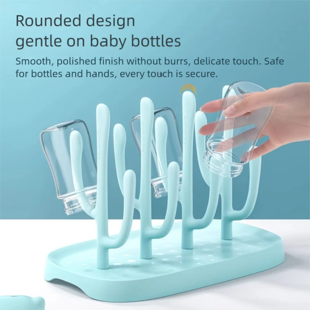 

Durable Bottle Pacifier Feeding Bottle Drain Rack Portable Removable Drying Rack Multifunctional Storage Rack Baby Supplies