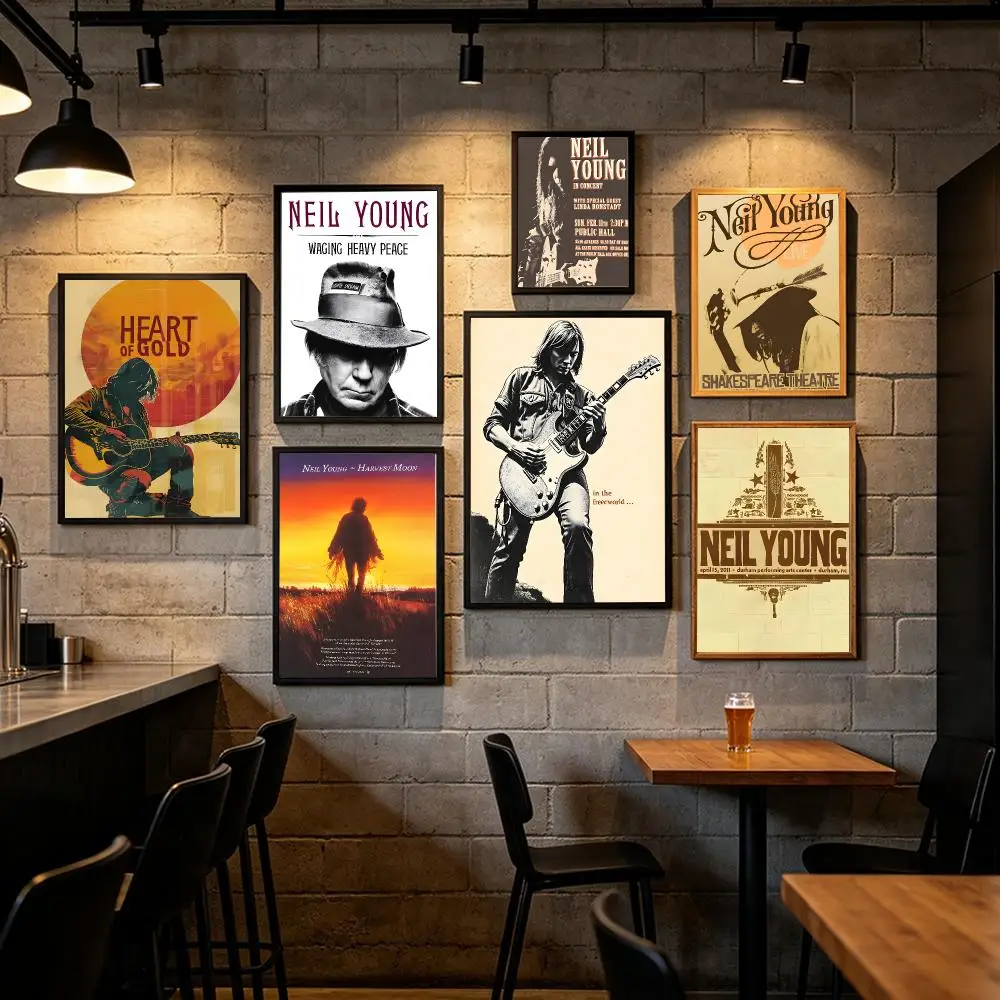 Rapper N-Neil Young Poster Art HD Art Sticky Wall Waterproof Home Living Room Bar Decoration