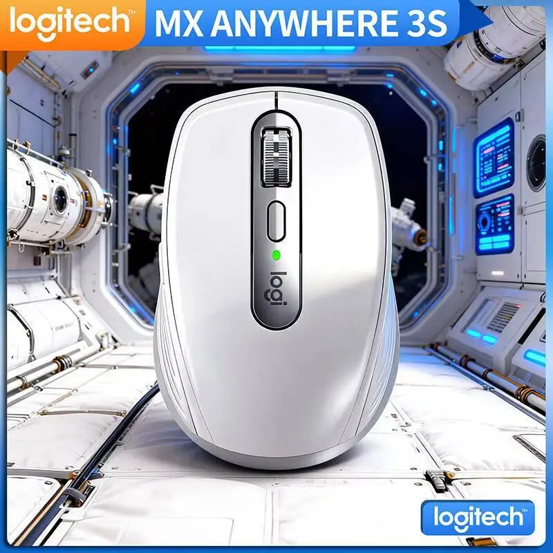 

Компактная мышь Logitech MX Anywhere 3S, эргономичный дизайн, перезаряжаемая, с быстрым прокруткой для портативных ПК Mac
