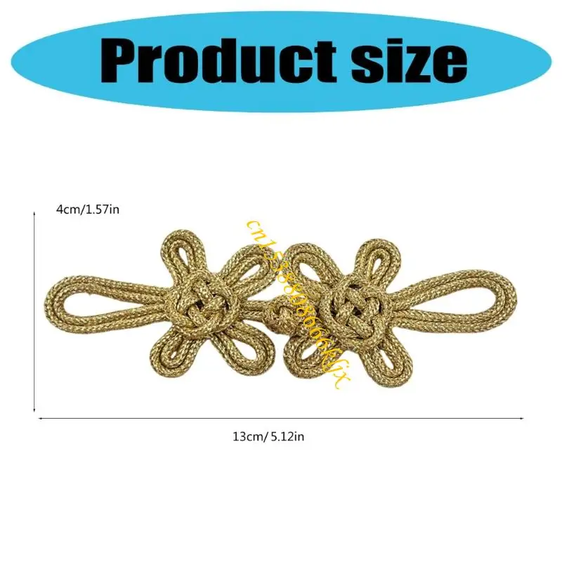 ปุ่ม Cheongsam Knot ปิดตัวยึดเย็บผ้าสำหรับ Cheongsam Han Suit 066C