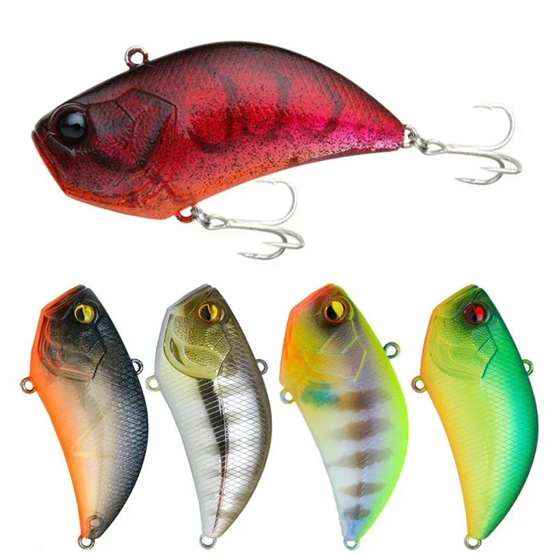 VIBRATION 54mm/15g Crankbait Wobbler Sinking Fishing Lure Lipless Level Vib Lure for Bass Pike Hard Bait Pesca Isca Ice Winter