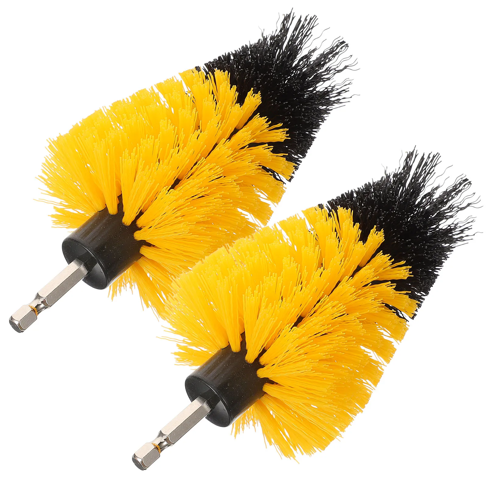 

2pcs Cleaning Heads Drill Attachment Scrub Conical Steel PP Material Durable for Electric Tool Polishing Bathroom Toilet