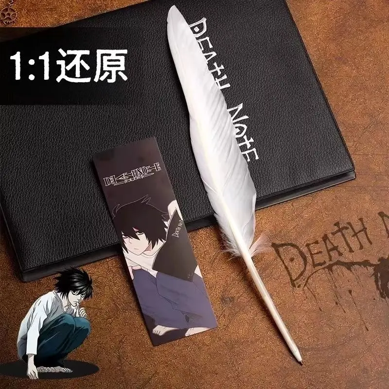 Death Note Peripheral Notebook Yagami Light Anime Comic Feather Pen Cosplay Notepad Journal