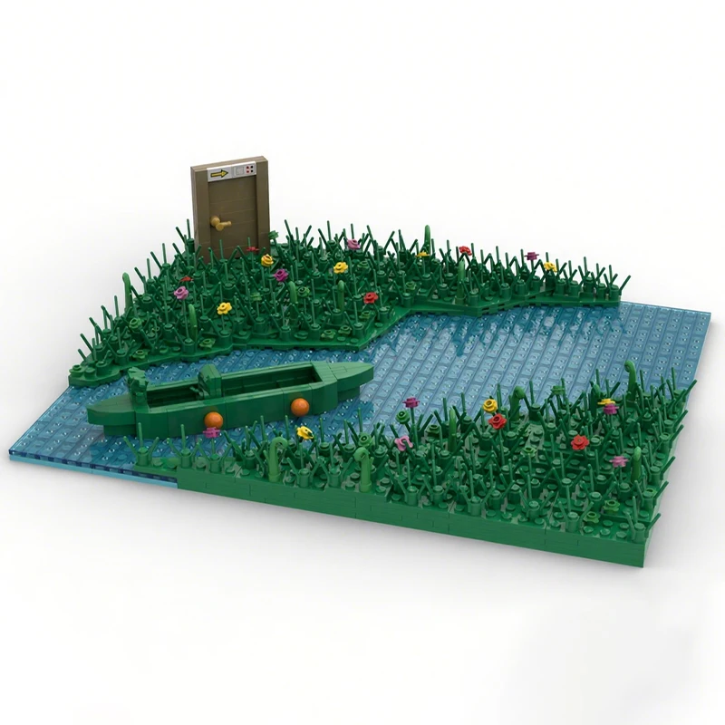 

789PCS MOC Creative Model Overfloden Abundance River DIY Assembly Building Blocks Display Birthday Gift Collectible Building Set