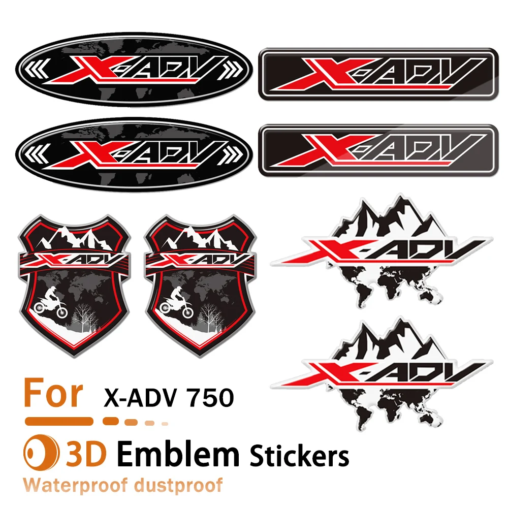 

Motorcycle X ADV For HONDA XADV 750 X-adv X-ADV 750 3D Side Panel Stickers Tank Pad Fuel Protector Fairing Emblem sticker