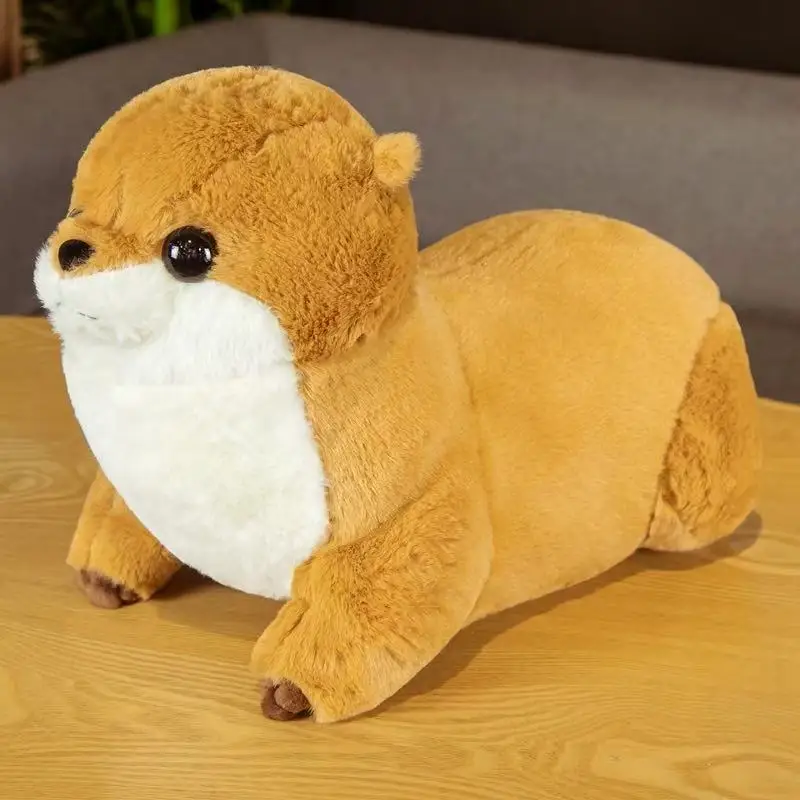 50/65 cm simulierte Meerotter-Plüschtierfigur, niedliches Cartoon-Anime-Kissen, Kissen, Heimdekoration, Kindergeburtstagsgeschenk