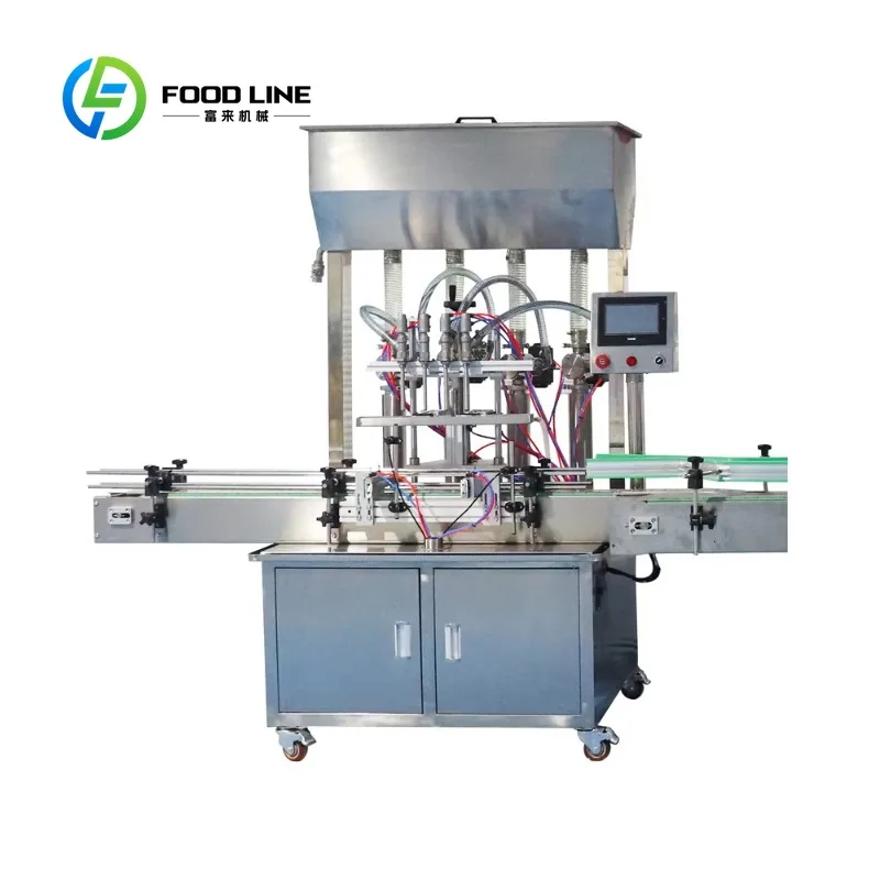 Customized Commercial Paste Filling Machine with Conveyor Belt Easy Operation Bottle Jar Can Filling Machine for Small Business